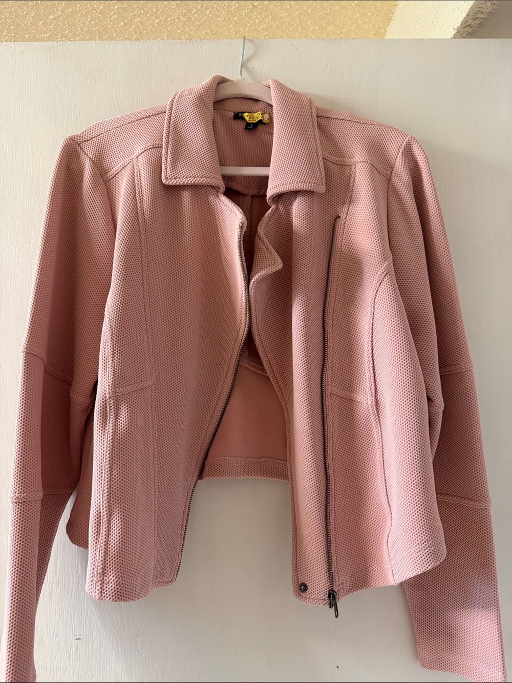 torrid Dusty Rose Textured Moto Jacket